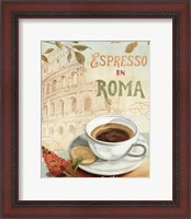 Framed 'Cafe in Europe III' border=