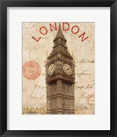 Framed Letter from London