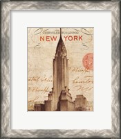 Framed 'Letter from New York' border=