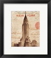 Framed 'Letter from New York' border=