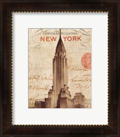 Framed 'Letter from New York' border=