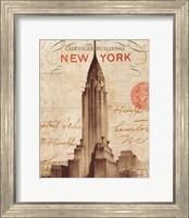 Framed 'Letter from New York' border=