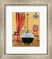 Framed 'Tuscan Bath III' border=