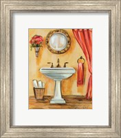 Framed 'Tuscan Bath IV' border=