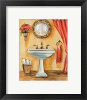 Framed 'Tuscan Bath IV' border=