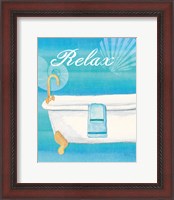 Framed 'Seashells Spa II' border=