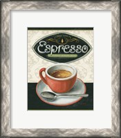 Framed 'Coffee Moment III' border=