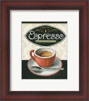 Framed 'Coffee Moment III' border=