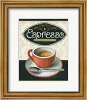 Framed 'Coffee Moment III' border=