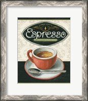 Framed 'Coffee Moment III' border=