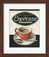 Framed 'Coffee Moment III' border=