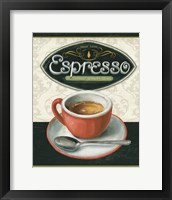 Framed 'Coffee Moment III' border=