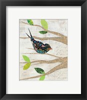 Framed 'Birds in Spring III' border=