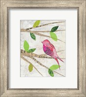 Framed 'Birds in Spring IV' border=