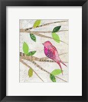 Framed 'Birds in Spring IV' border=