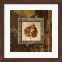 Framed 'Autumn Leaf Square I' border=