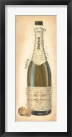 Bubbly Champagne Bottle Framed Print