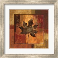 Framed 'October Leaf I' border=