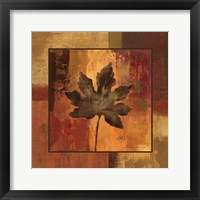 Framed 'October Leaf I' border=