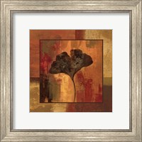 Framed 'October Leaf II' border=