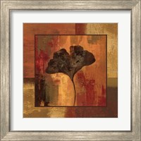 Framed 'October Leaf II' border=