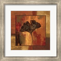 Framed 'October Leaf II' border=