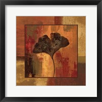 Framed 'October Leaf II' border=