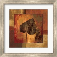 Framed 'October Leaf III' border=