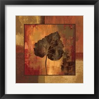 Framed October Leaf III