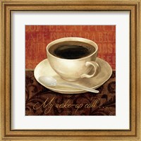 Framed 'Coffee Talk II' border=