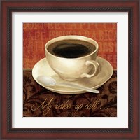 Framed 'Coffee Talk II' border=