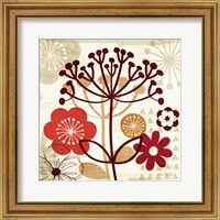 Framed 'Floral Pop II' border=