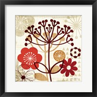 Framed 'Floral Pop II' border=