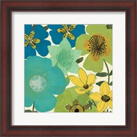 Framed 'Garden Brights Cool III' border=