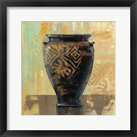 Glazed Pot III Decorative Accents Framed Print