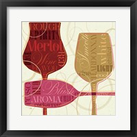 Colorful Wine I Framed Print