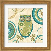 Framed 'Owl Forest I' border=