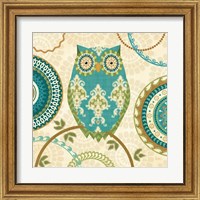 Framed 'Owl Forest II' border=