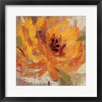 Fiery Dahlias I Crop Framed Print