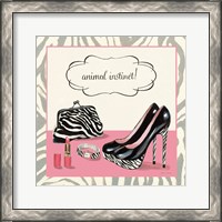 Framed 'Animal Instinct' border=