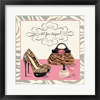 Wild for Stripes Framed Print