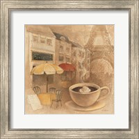 Framed 'Cafe de Paris II' border=