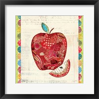 Framed Fruit Collage I - Apple