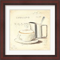 Framed 'Parisian Coffee IV' border=