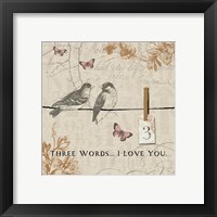 Framed 'Words that Count III' border=