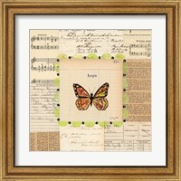 Framed 'Hope Butterfly' border=