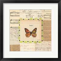Hope Butterfly Framed Print