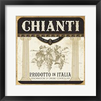 Framed Wine Labels III