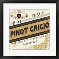 Wine Labels IV Framed Print