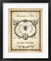 Paris Bees I Framed Print